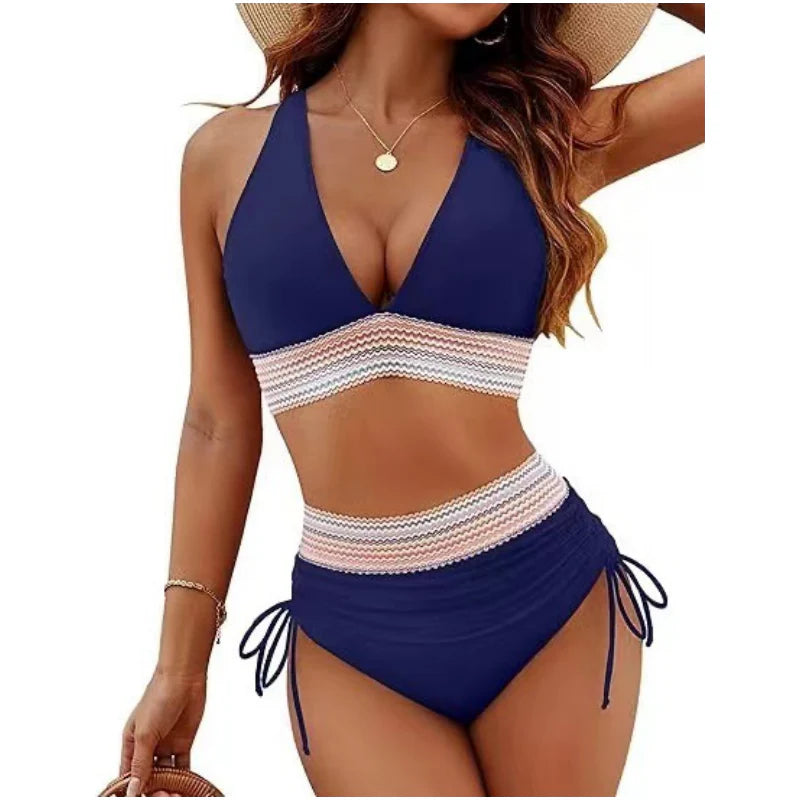 LUSIA - CONJUNTO DE BIKINI TIRO ALTO CON CONTROL DE ABDOMEN