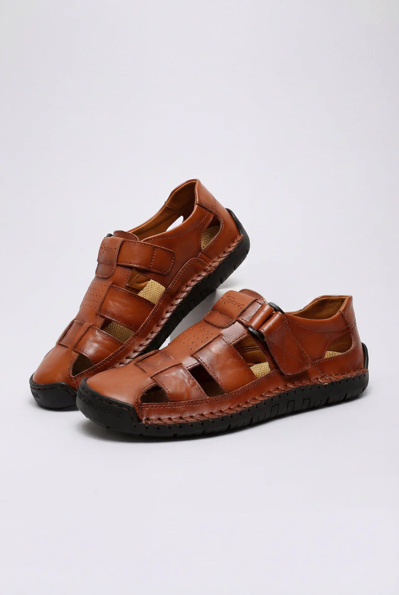 PEDRO - SANDALIAS DE CUERO CASUAL.