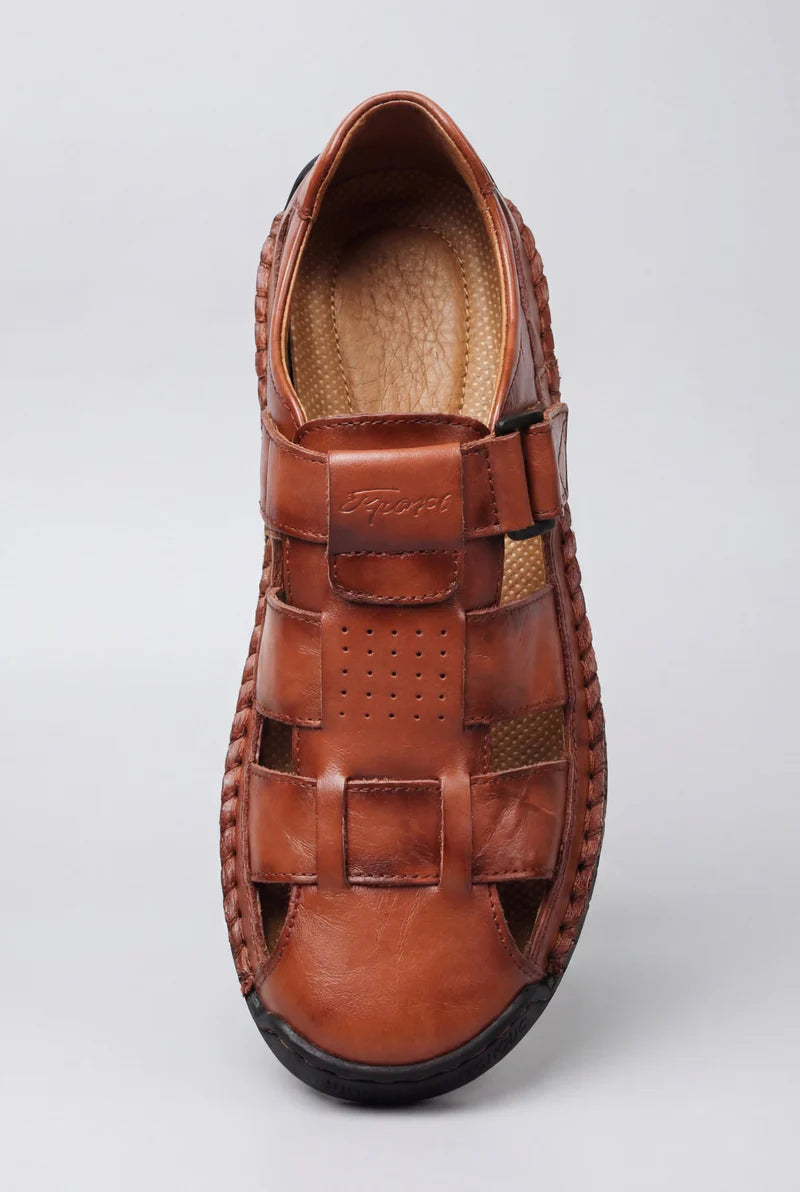 PEDRO - SANDALIAS DE CUERO CASUAL.
