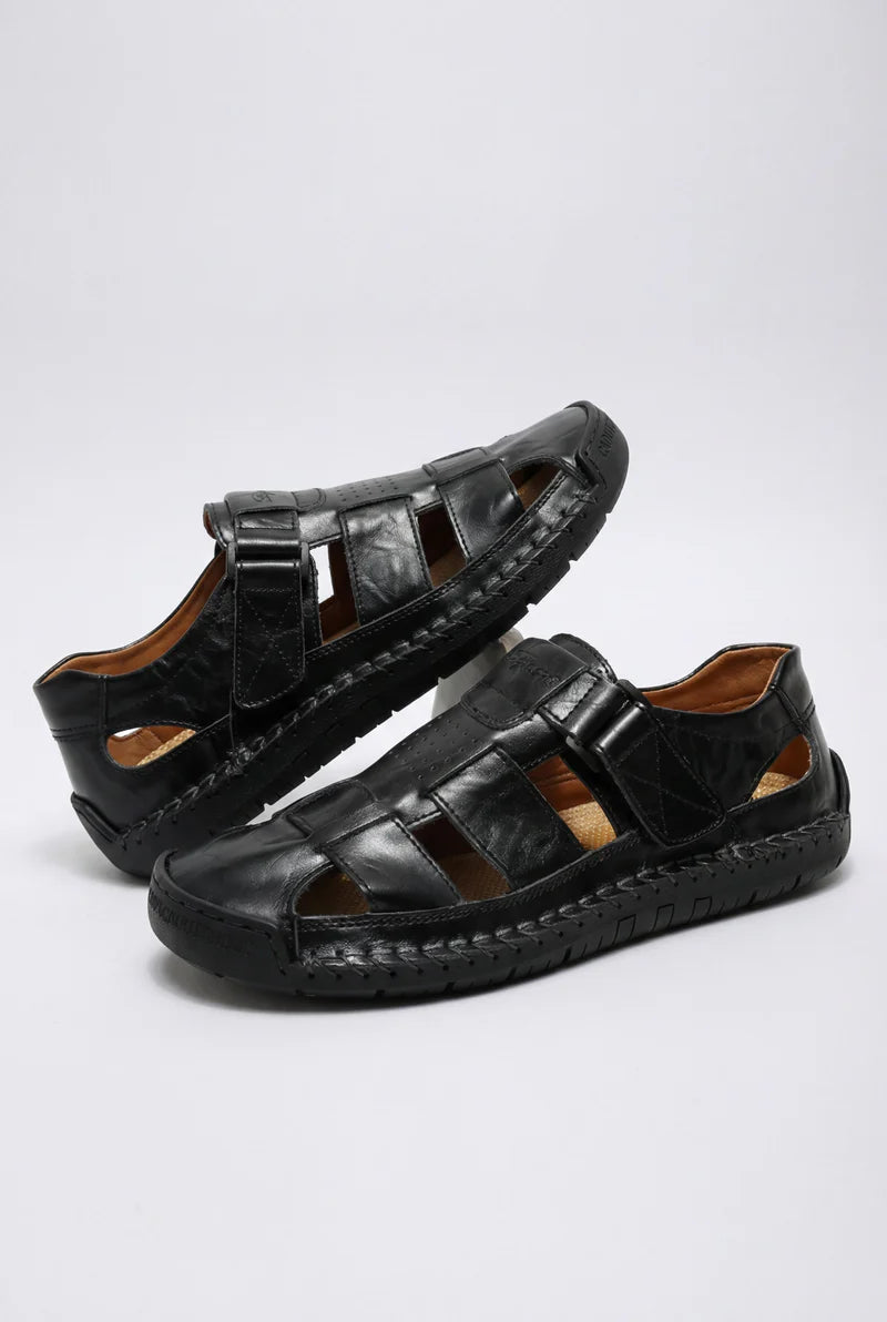 PEDRO - SANDALIAS DE CUERO CASUAL.