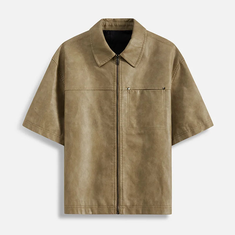 DAVID - CHAQUETA DE CUERO VERANO