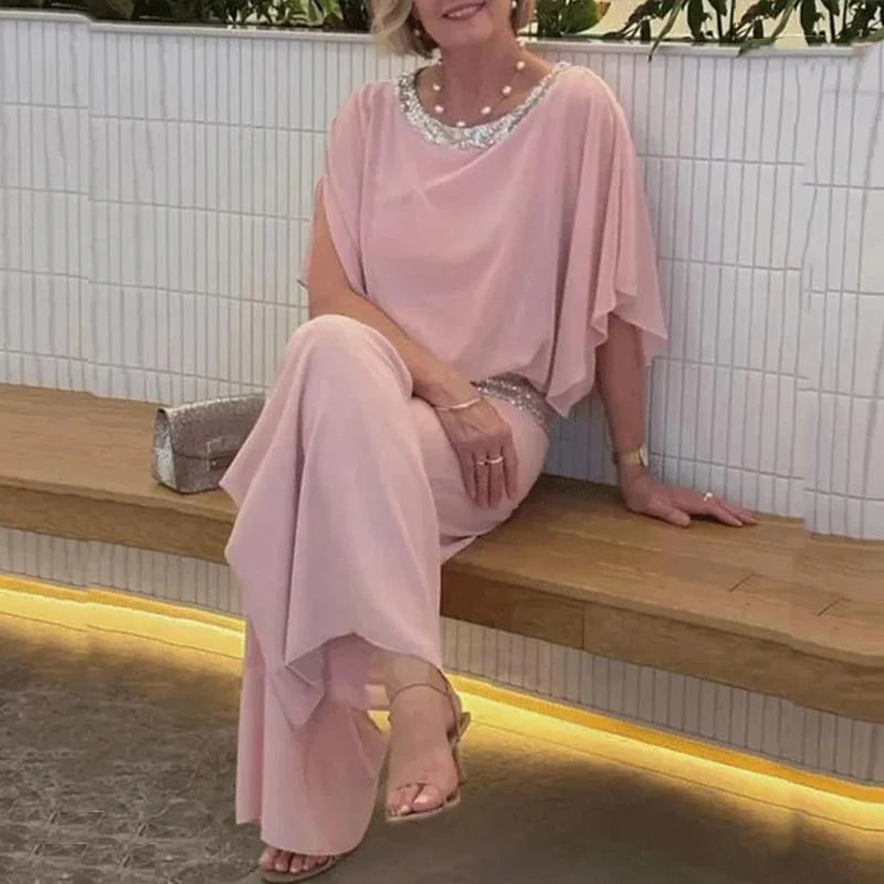 TIFANY - CONJUNTO ELEGANTE DE VERANO CON LENTEJUELAS