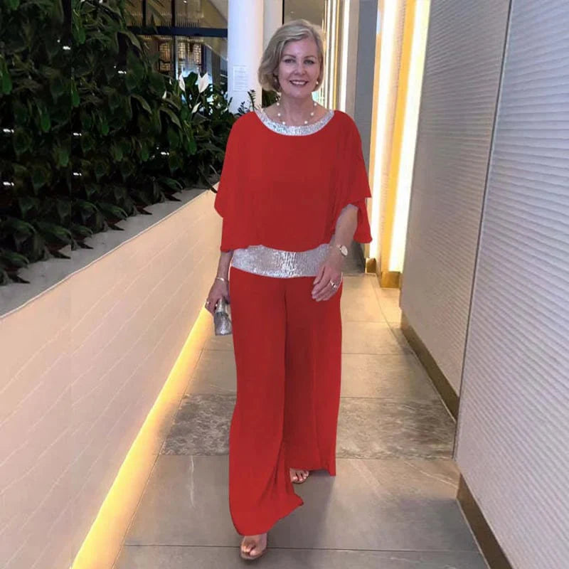 TIFANY - CONJUNTO ELEGANTE DE VERANO CON LENTEJUELAS